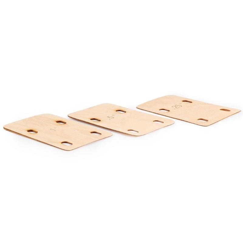 3Pcs Guitar Neck Shims, Wood Guitar Neck Plate for Guitar Neck Protections Set