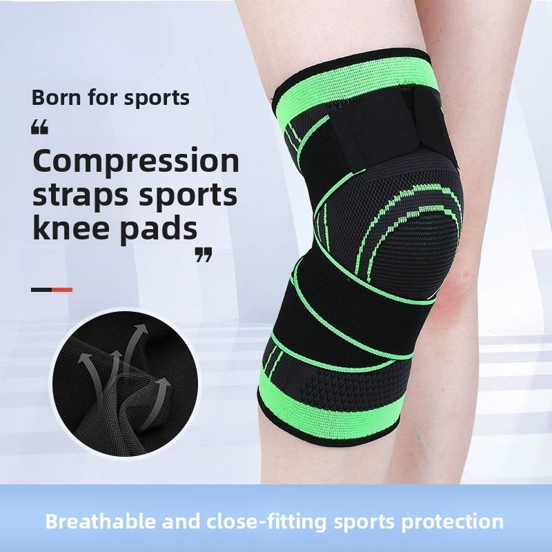 Compression Strap Knee Pads - Knitted Sports Knee Brace for Cycling, Basketball, Running & Outdoor Activities