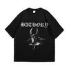 Bathory black cotton Tshirt Unisex vintage gothic streetwear