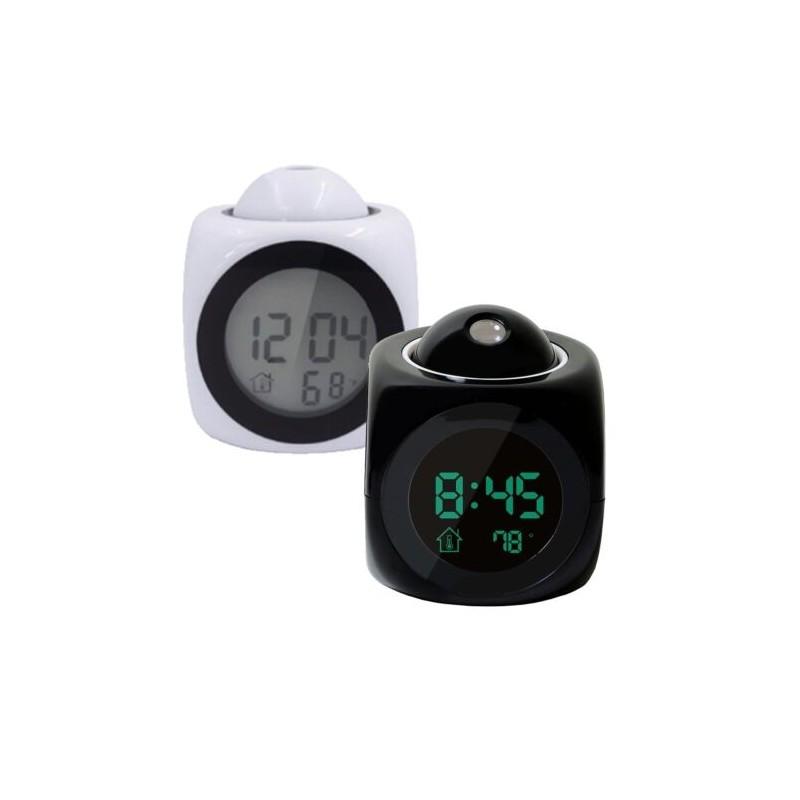 Classic Digital Alarm Clock Multifunction With Voice Talking And Bright Led Projection Temperature Display