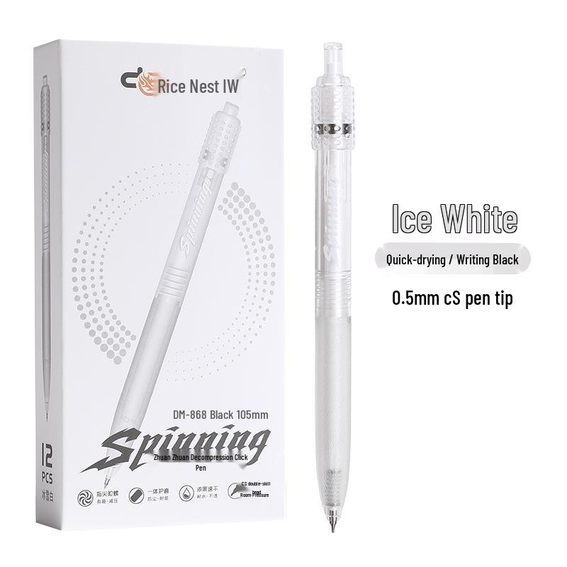 Spin-Spin Decompression Pen 2nd Gen: Creative Quick-Drying Fingertip Spinner Ballpoint for Study