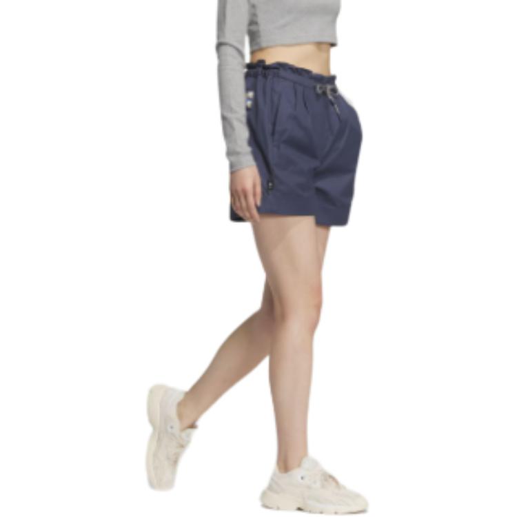 adidas Originals X Disney Co-Branded HdL Shorts Klassiek Comfort Atletische Casual Shorts Dames Onderkleding Blauwgroen JP1433