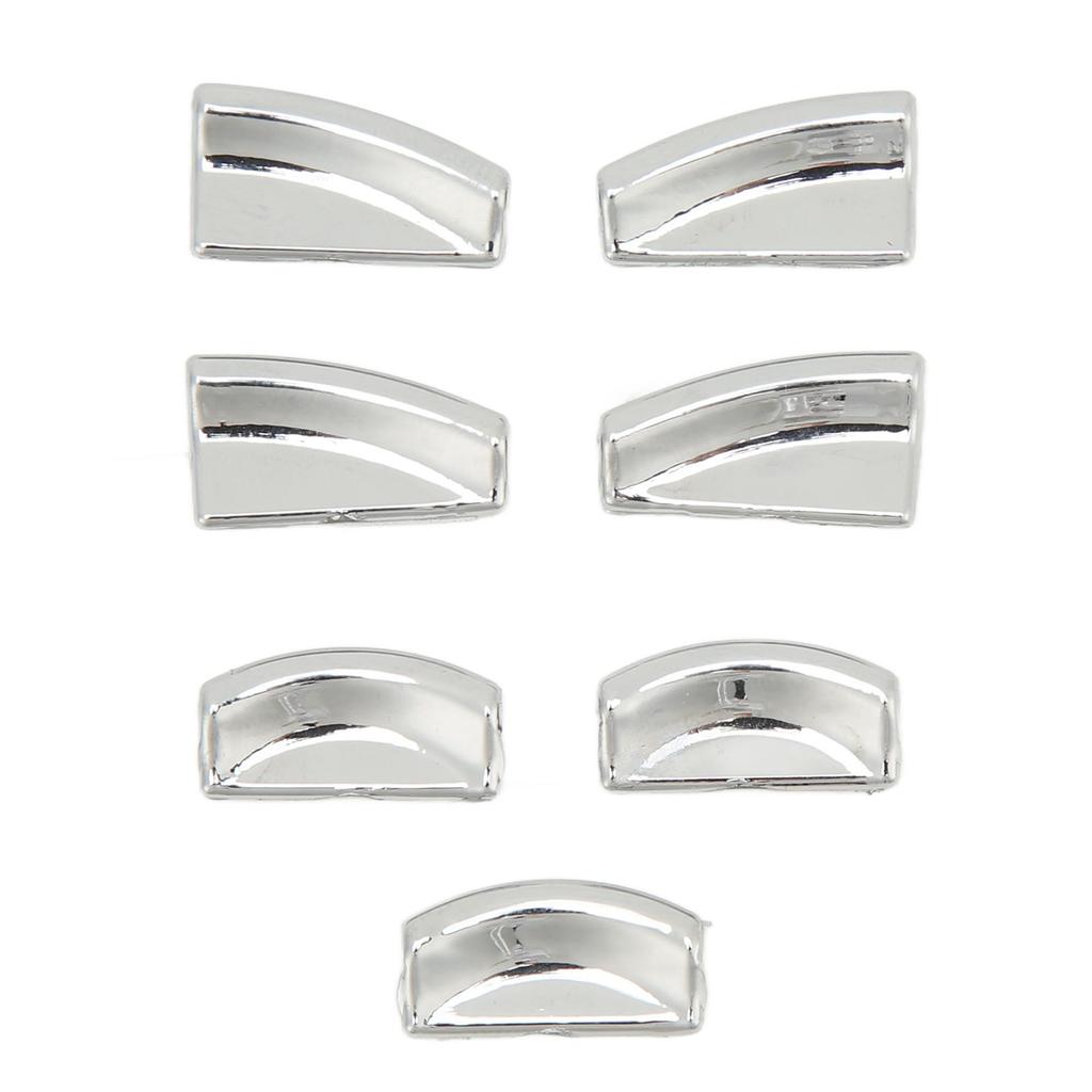7pcs Window Lift Button Trim Sticker ABS Chrome Silver Replacement for Mercedes Benz A B C E CLA