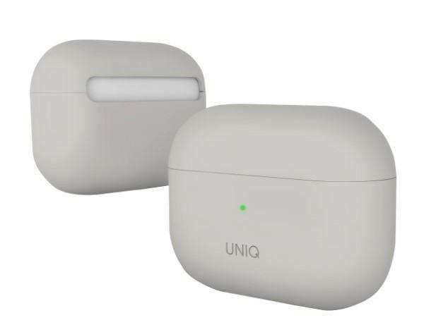 Etui do AirPods Pro UNIQ Lino Silicone - case pokrowiec beżowy