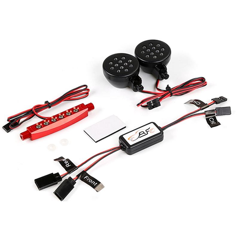 A71Z Front And Rear Light Lamp With Controller For Hpi Rovan Km Baja 5B 1/5 RC Car Upgrade Parts