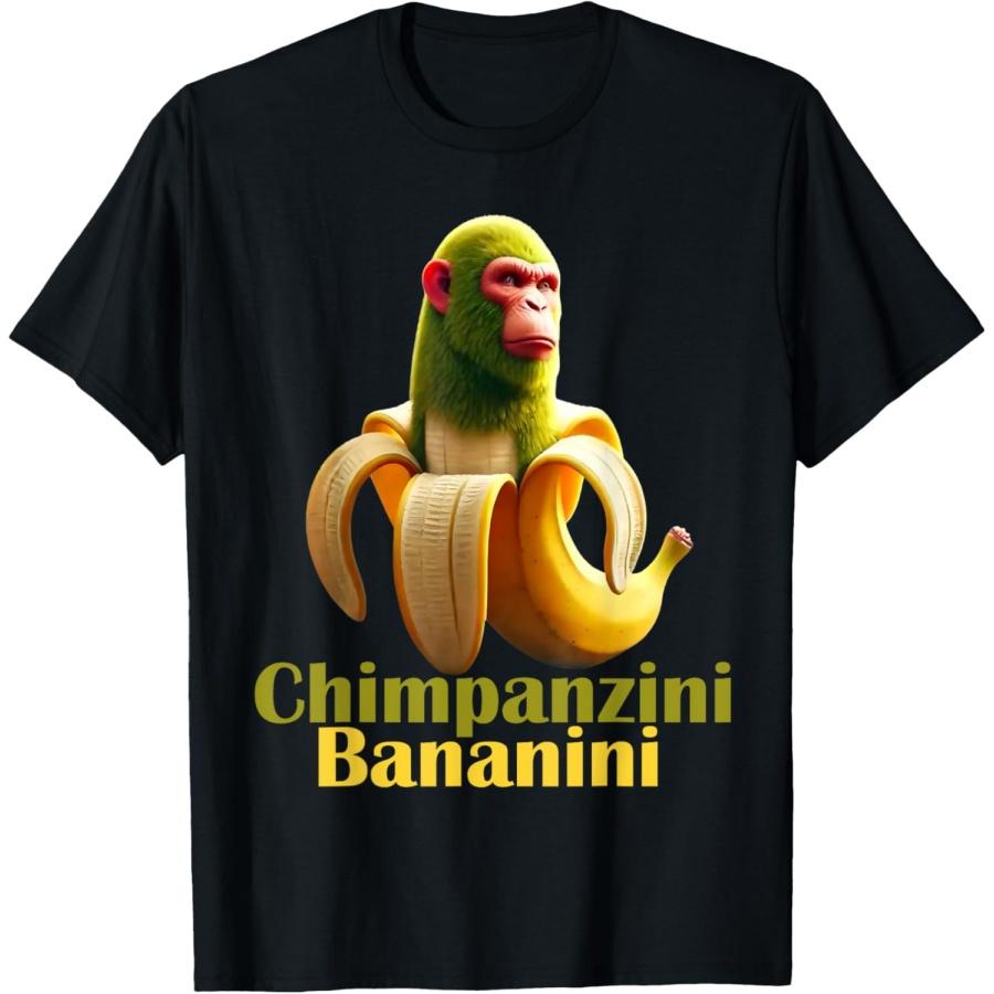 Шимпанзе Бананини Итальянский Маразм Футболка с шимпанзе и бананом(7) S