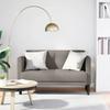 2 Seater Sofa Taupe 111 cm Fabric