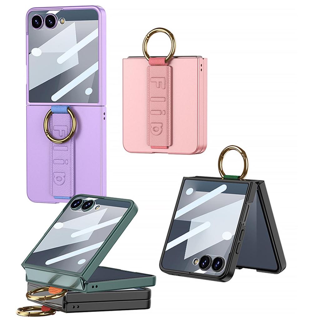 Ultracienkie etui ochronne Samsung Z Flip7 z pełnym pokryciem i zintegrowanym pierścieniem Z