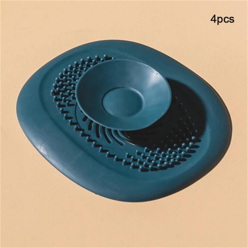 Household Sink Filter Anti-clogging Silicone Floor Drain Plug Home Kitchen Bathroom Deodorant Plug Accessories Bathroom