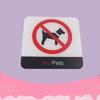 No Pets Allowed Pets Signs Public Place Logo Acrylic Wall Stickers Prohibition Warning Badge Plaque Dog Notice Store