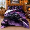 Scream Ghostface Pattern Bedding 3Pcs Set Bed Sheet And Pillowcases For Indoor Bedroom