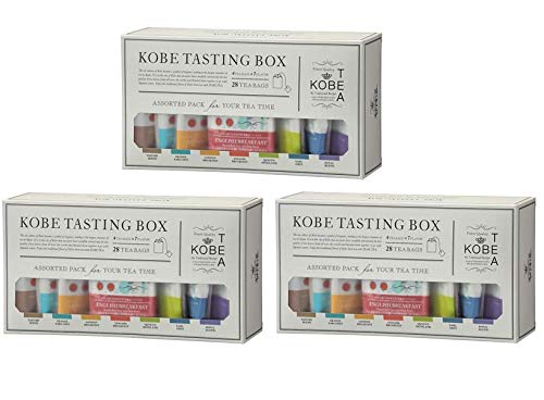 

Kobe Black Tea Kobe Tasting Box KOBE TASTINGBOX Raw Black Tea 7 Varieties 28 Bags x 3 Boxes