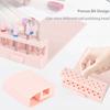 22 Holes Silicone Nail Drill Bit Holder Foldable Multipurpose Drill Bit Organizer Case Foldable Nail Tech Bits Storage Container