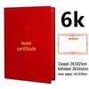 Red Velvet Thickened Honor Certificate with Logo and Foam Hot Stamping