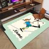 Custom Pippi Longstocking Mat Personalized Name, Polyester Washable Indoor Entryway Rug, Gift for Christmas, Easter, Thanksgiving Day