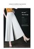 Plus Size Women's Wide Leg Pants - 2024 Spring/Summer High Waist, Loose Fit, Middle-aged Mom Style Skirt Pants, Casual Wear