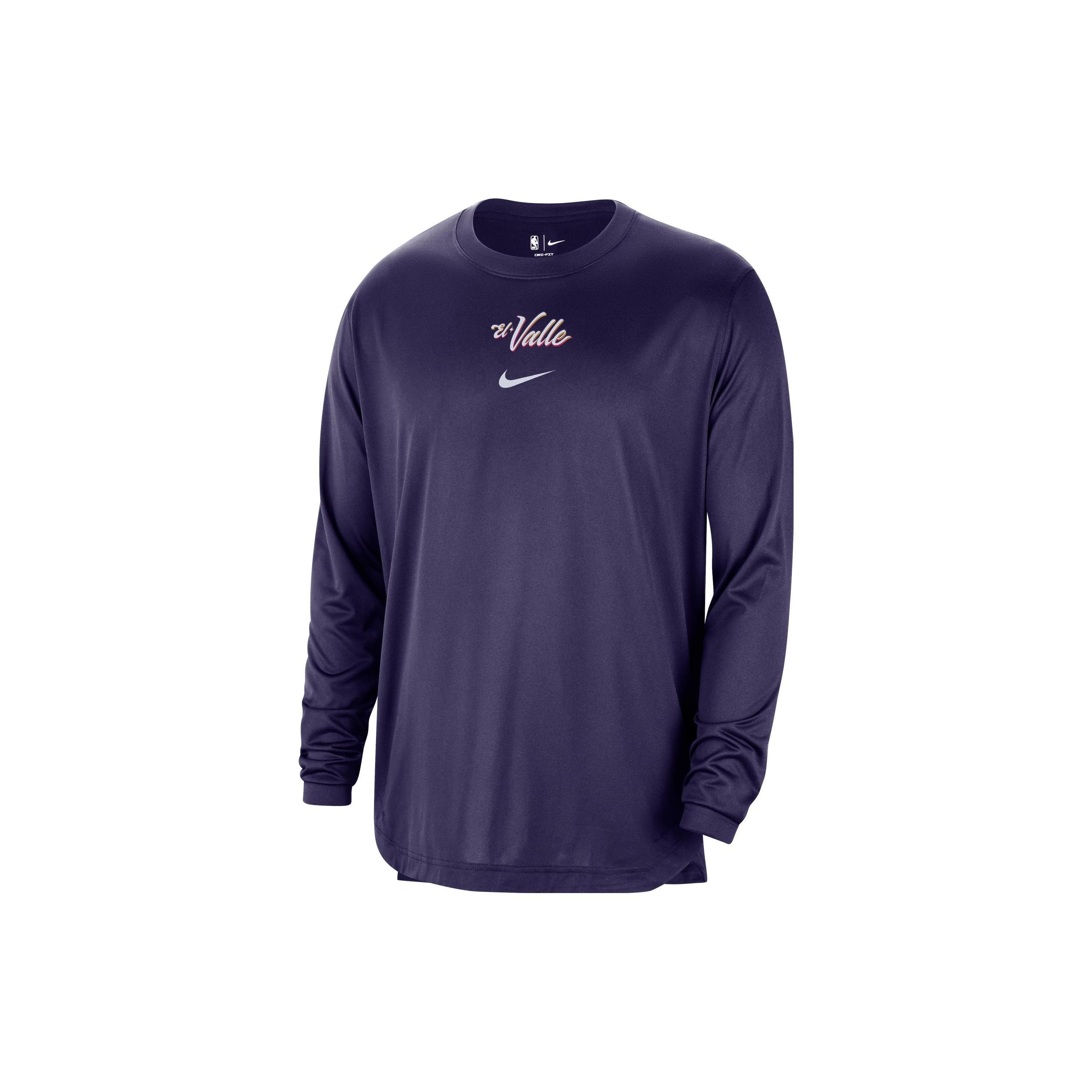 Nike x NBA Dri-Fit Phoenix Suns City Edition Long Sleeve  Purple  Men s FB3606-535 XS