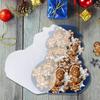Christmas Snack Tray Food Organizer Serving Tray Holiday Snack Box Container For Treats Nuts Fruit Popcorn Dip Dessert Party