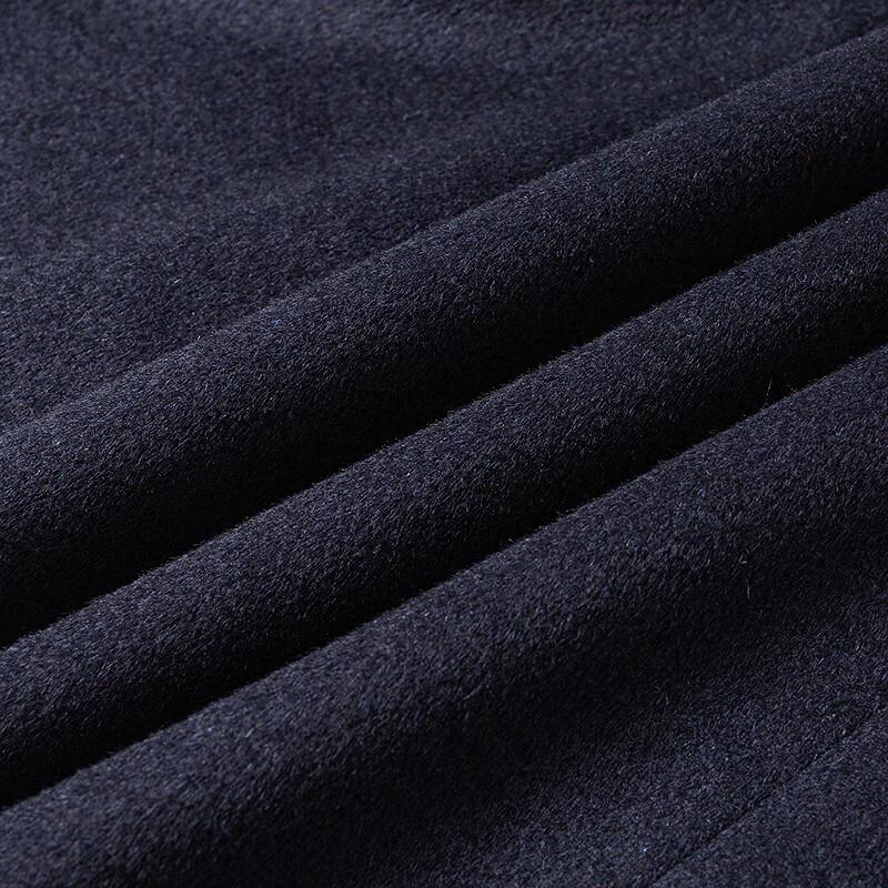 FAPAI Men's Premium Lightweight Warm Mid-length Wool Overcoat