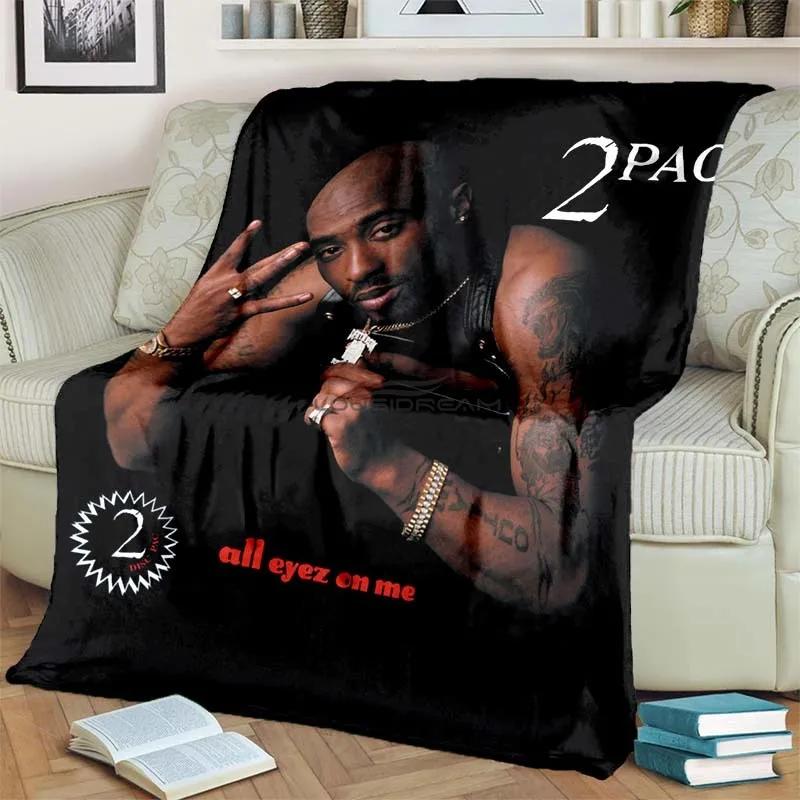 6 Size Rap Singer 2Pac Blankets 3D Printing Comfortable and Soft Picnic Blanket Gift To Family or Friends picnic blanket
