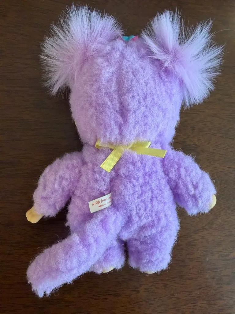 Monchhichi Långpinne Lila Begagnad