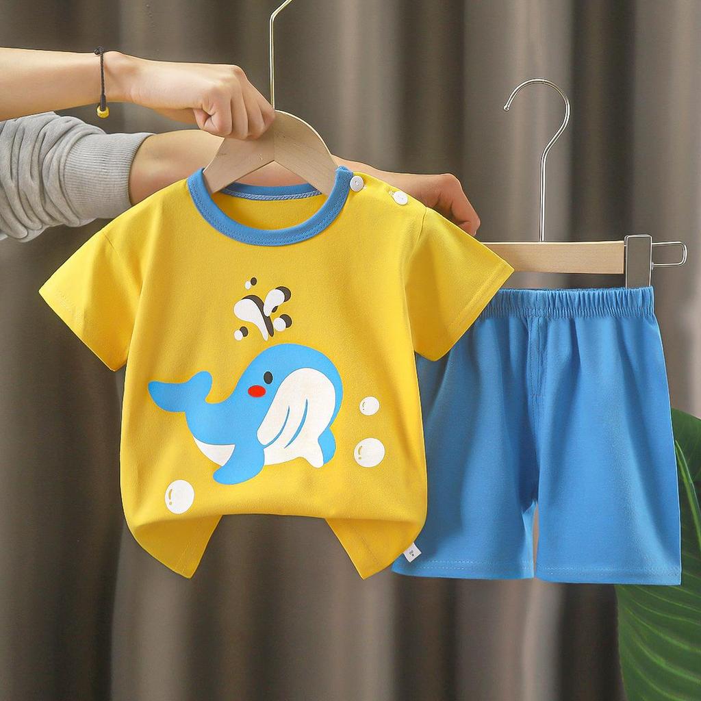 Kids Clothes Children's Sets Boys Girl T-shirt Shorts 2PCS Summer Cotton Short Sleeve Baby Children Clothing Toddler Suit