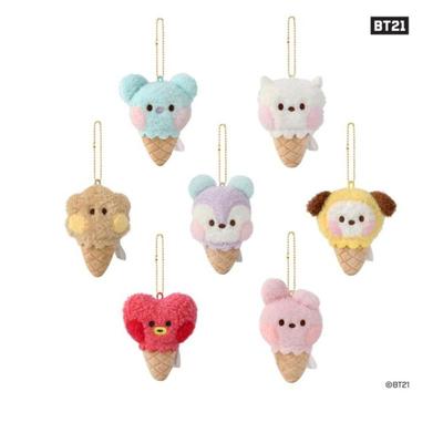 BTS Oficial Minini Boneca de Pelúcia Chaveiro Sorvete