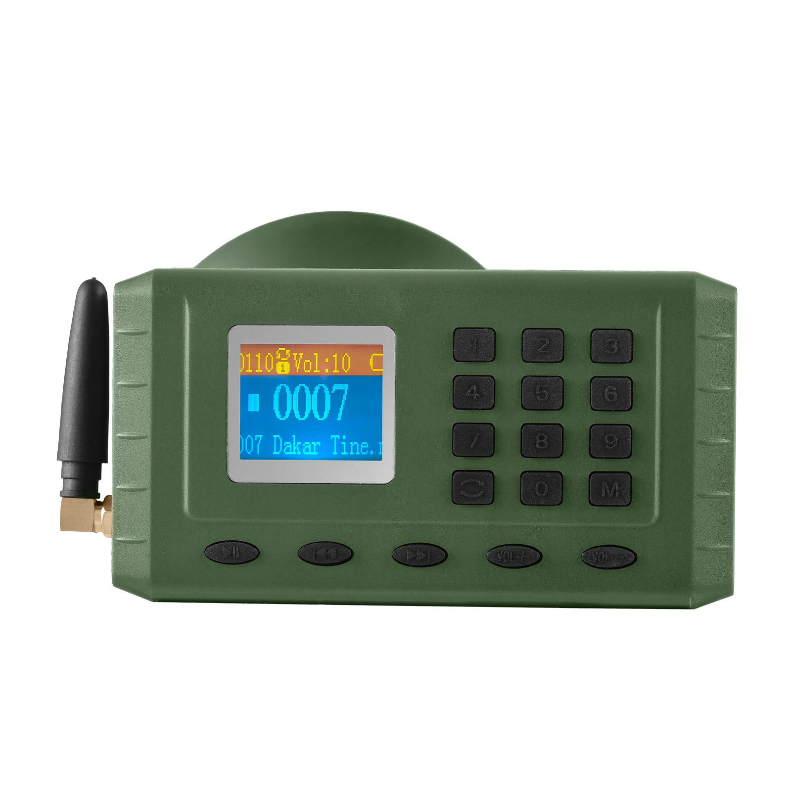 

Устройства для отпугивания птиц для улицы с пультом дистанционного управления, беспроводной MP3-плеер и громкоговоритель, отпугиватель со 110 песнями Without Remote Control