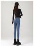 denim jeans for skinny slim [JINJUDUO] Fleece-lined women, autumn/winter, fit, stretchy, fit, flattering, comfortable, warm, casual, stylish.
