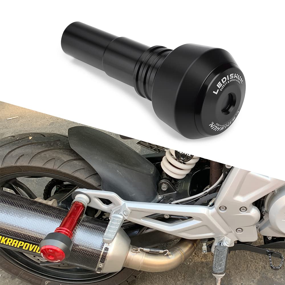 BYEMTTY Motorcycle Aluminum Muffler Slider Exhaust Pipe Slider for G310R G310GS S1000XR S1000RR S1000R K1200S R1200R R1200RS S1000 (Black)