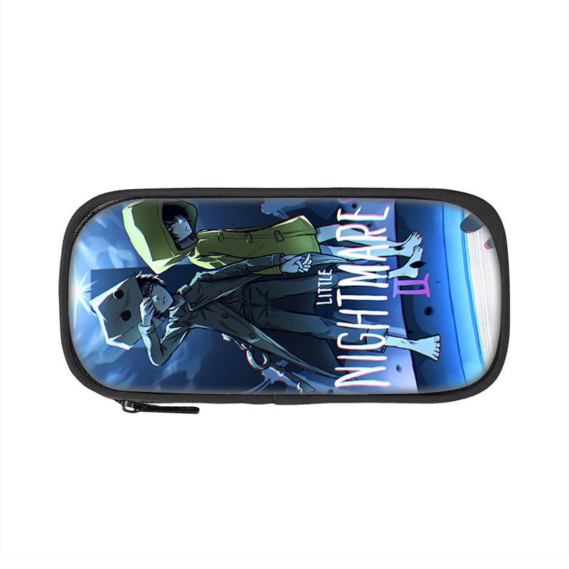 Little Nightmares Pencil Case, Large Capacity, Lightweight, Cartoon Print, New School Style for Male and Female Students