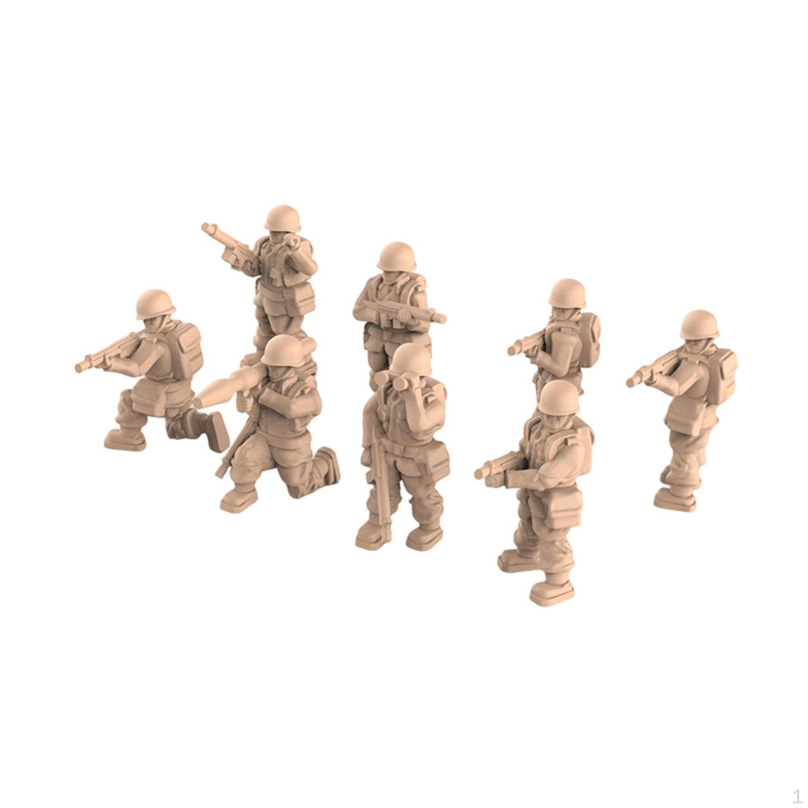 

8 Штук Модели Фигурок Мужчины Набор Игрушек Диорамы Смола DIY Роспись Миниатюрные Люди Фигурки для 2.5cm