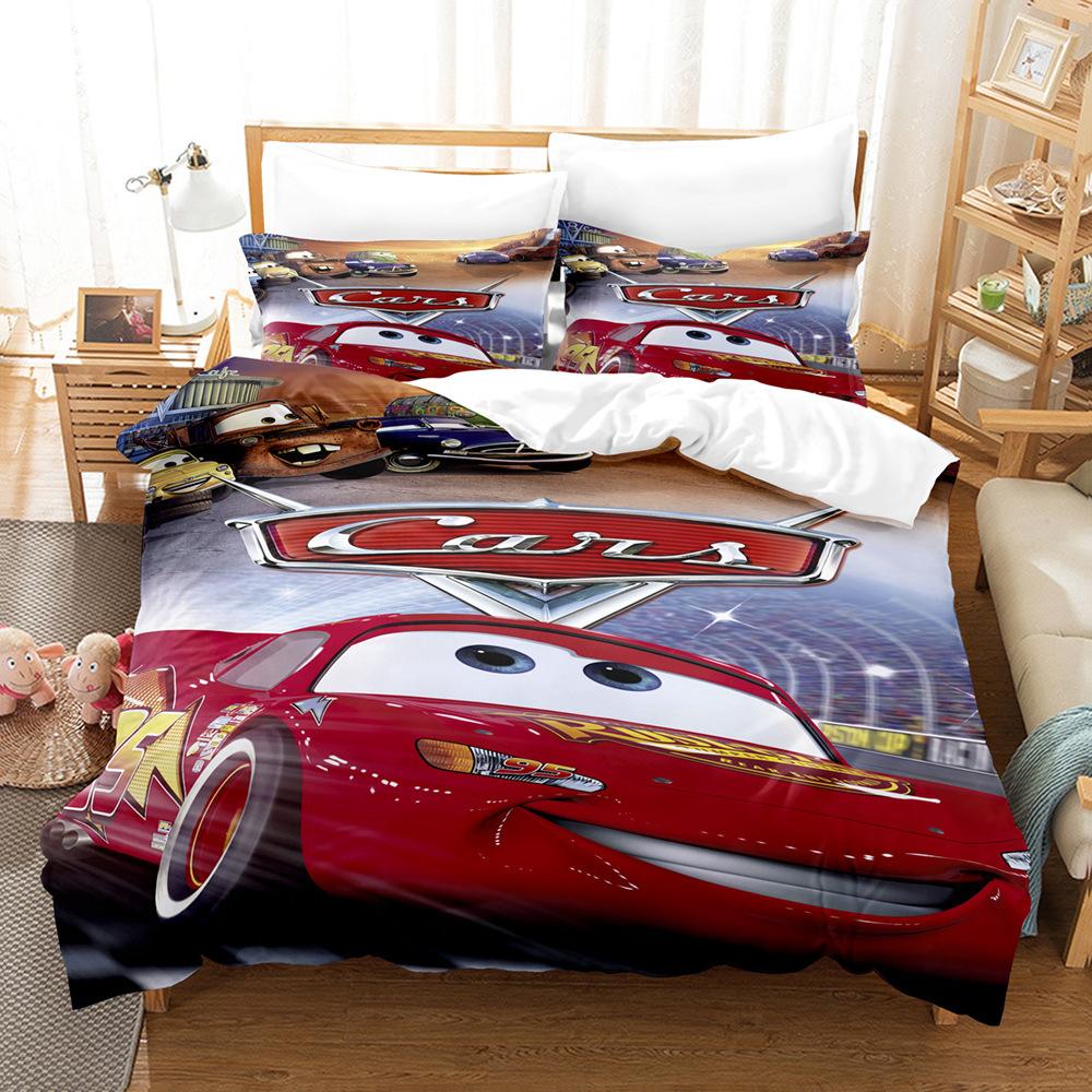Cars 3D Digital Printing Three-Piece Set