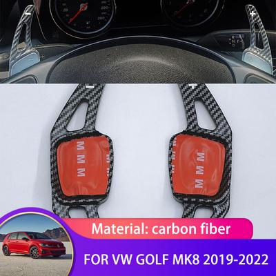 Schimbător cu palete pentru Volkswagen VW Golf 8 Mk8 2022 Capac schimbător extensie din fibră de carbon pentru volanul mașinii