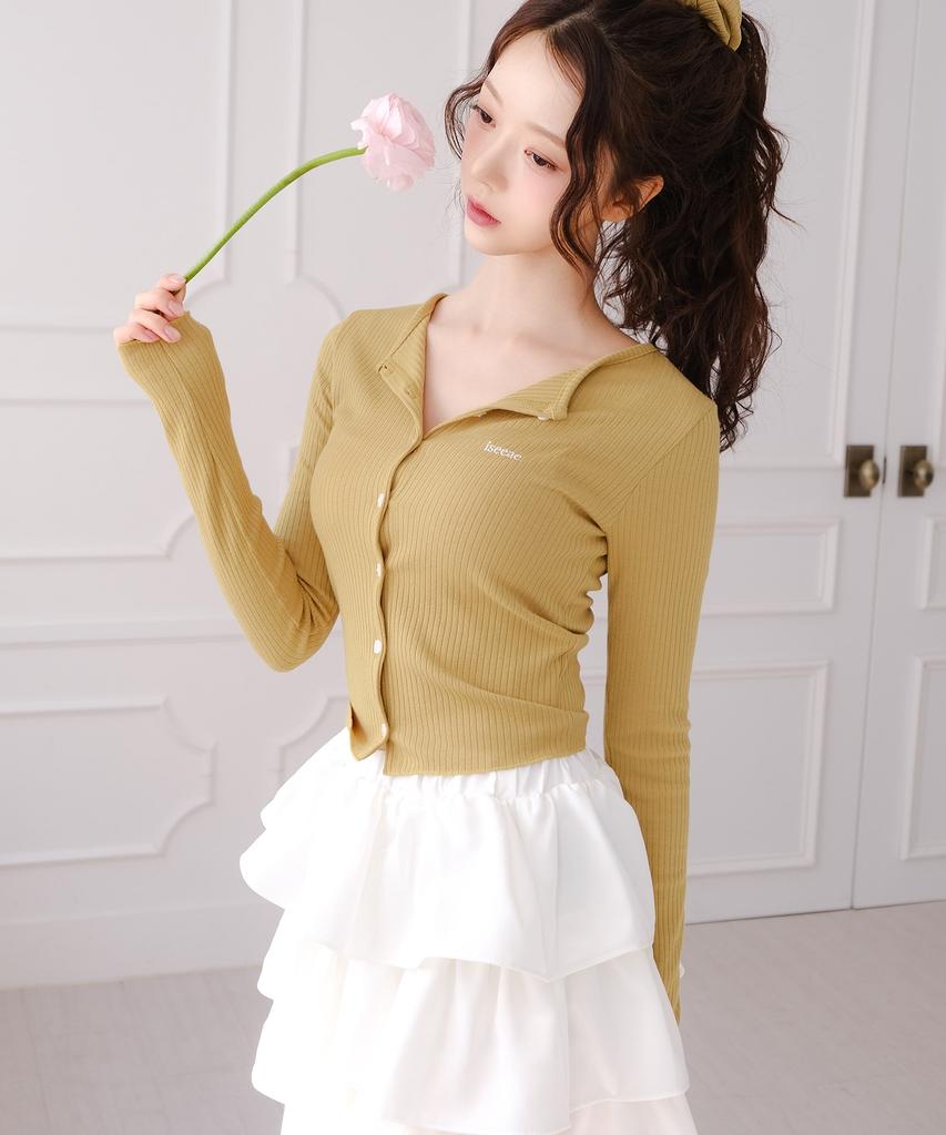 Aissie Volume Tiered Skirt (White)