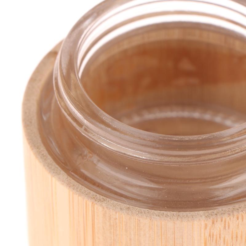 Bamboo Cream Jar Travel Container Lip Balm Jars Containers Face Lotion Container Eye Cream Sample Jars Cosmetic Container