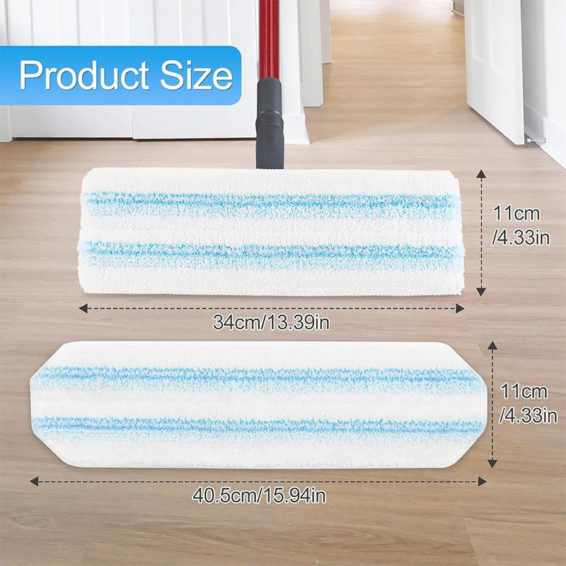 For H2Pro Flat Mop System Flat Mop Pad Replacement Parts Microfiber Mop Pad Reusable Washable Cleaning Tools Accessories