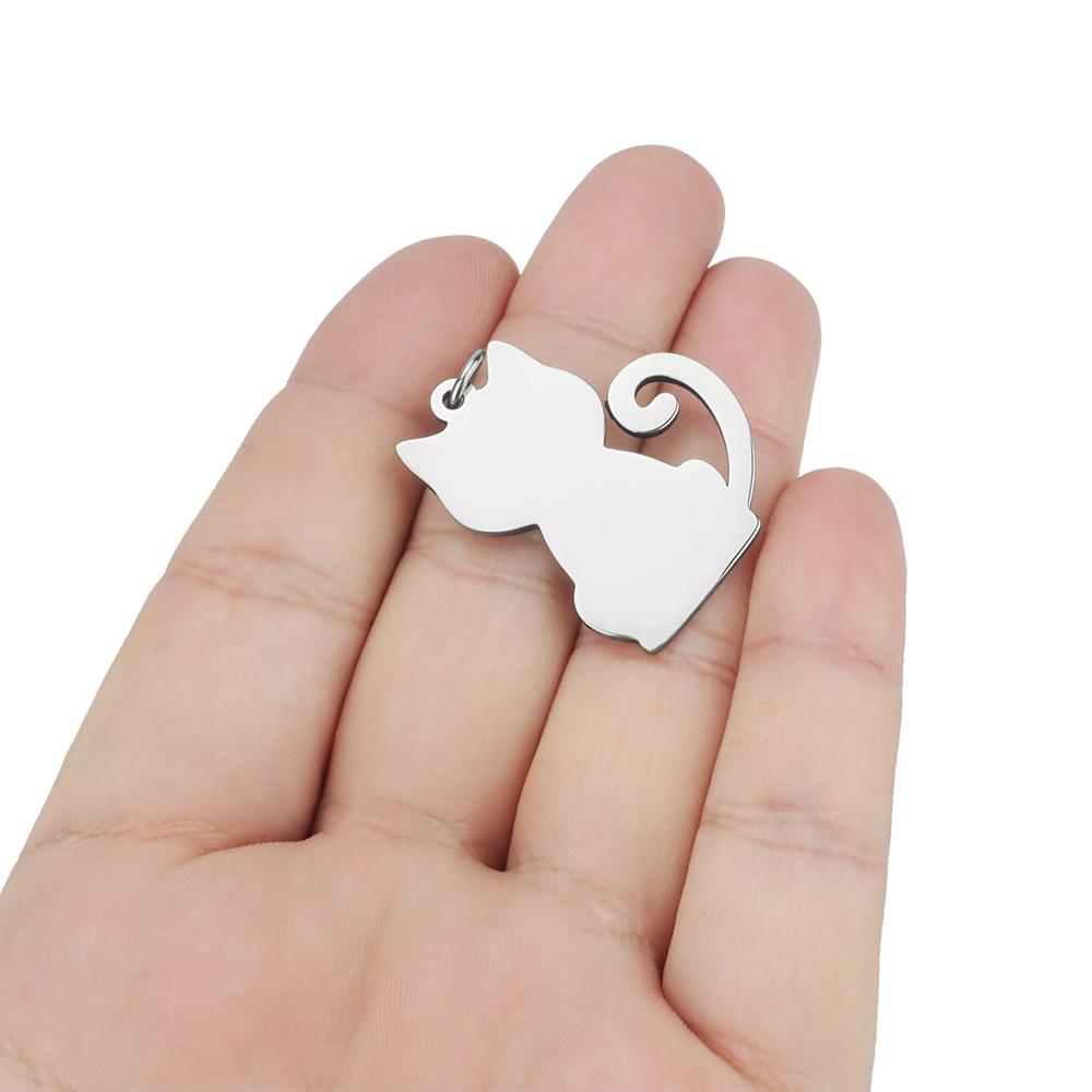 Custom Name Cat Collar Pendant Personalized Pet Collar Accessories Cat Tag Customized Anti-lost