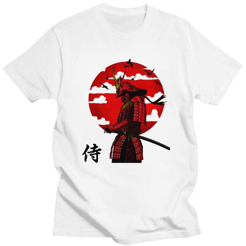 

Custom Mens Japanese Samurai Warrior T Shirt Short-Sleeve Cotton Tshirt Streetwear T-shirt Casual Tees Loose Fit Clothes - Me... S