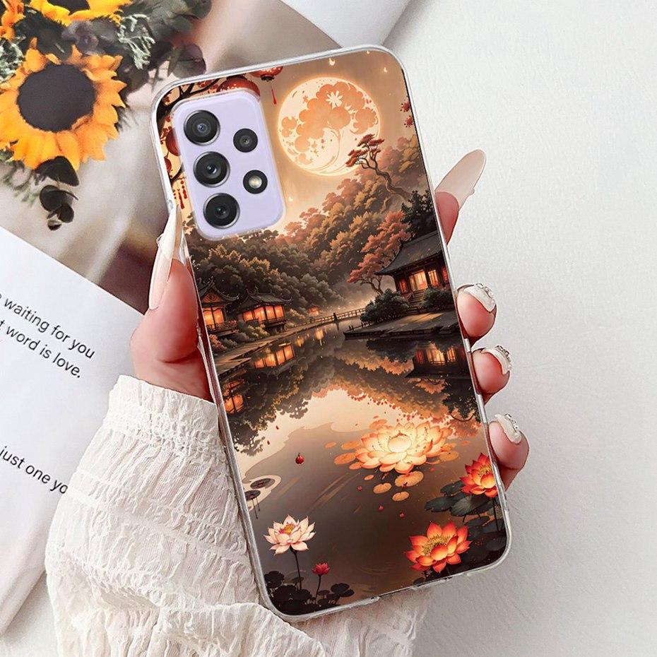 Modische Malerei Hülle Für Samsung Galaxy A72 A52 A52s 5G Weiche Silikon TPU Handyhüllen Für Samsung A72 A52 A52s Hüllen Stoßfänger
