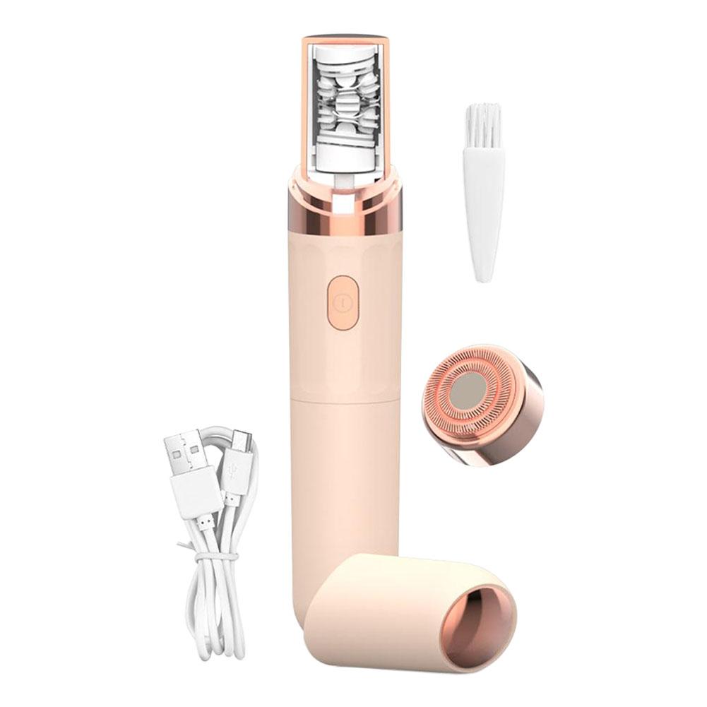 2-in-1 Electric Epilator & Shave Electric Hair Removal Device For Women Painless Waterproof Private Parts & Facial Hair Removal