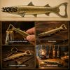 Otwieracz do butelek Ryba Kolekcjonerska Rustykalny Otwieracz, Kreatywny Korek ze Szczegółową Łuską Wytrzymały Metalowy Design, Retro Stop Metalowy Narzędzie Barowe do Piwa i Napojów Gazowanych