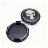 4pcs Skull Logo Emblem Badge Car Wheel Center Caps 65MM Clips 60MM Wheels Hub Dust Cap Rim Hubcaps Cover Replace Car Accessories