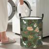 Ball Python Morphs Pattern Moss Green Foldable Laundry Baskets Dirty Clothes Sundries Storage Basket Home Organizer Hamper