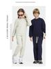 2026 Spring Terry 430g Kids Trendy Hoodie & Sweatpants Set - Casual Streetwear for Boys & Girls
