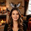Glitter Felt Hair Accessories Halloween Bat Headband, Hairband Devil Outfit for Costume, Festival Masquerade Party Prop Cute Decor