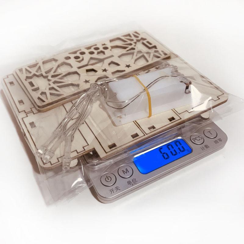 Folulus Muslim Ledeid Mubarak Holzgeschenke können DIY-Dekoration für Eid Al Fitr sein