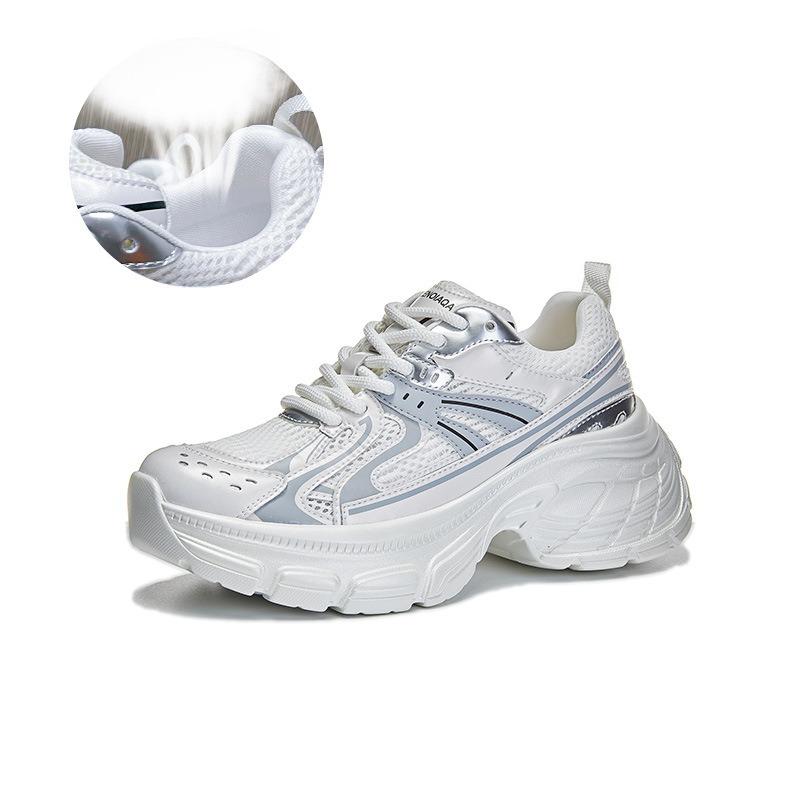 

Кроссовки на платформе Daddy Shoes Летние кроссовки для женщин Повседневная обувь 40 жемчужина белый