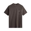 Mock Neck JFK Pocket Tee Overcast Men Tops Brown KHM030318-007