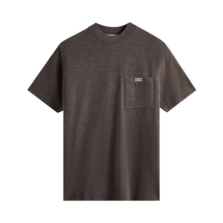 

Kith Футболка с воротником-стойкой и накладным карманом JFK, серая, мужская, KHM030318-007 S